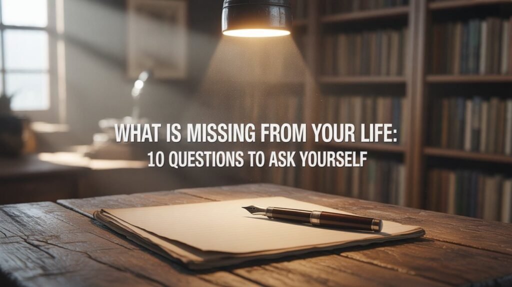 What Is Missing From Your Life: 10 Questions To Ask Yourself